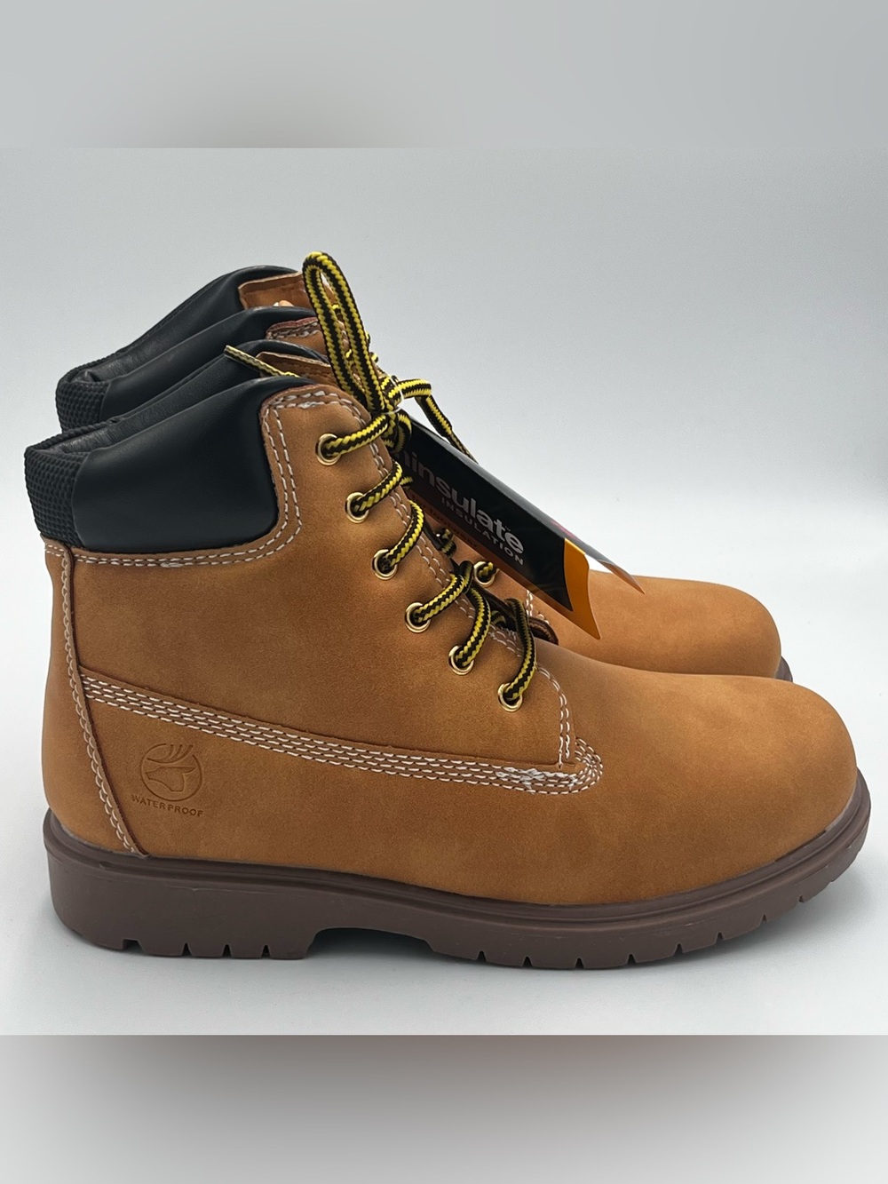 Deer Stags Waterproof 3M Thinsulate Insulated Ankle Work Style Boots Kids 4.5M